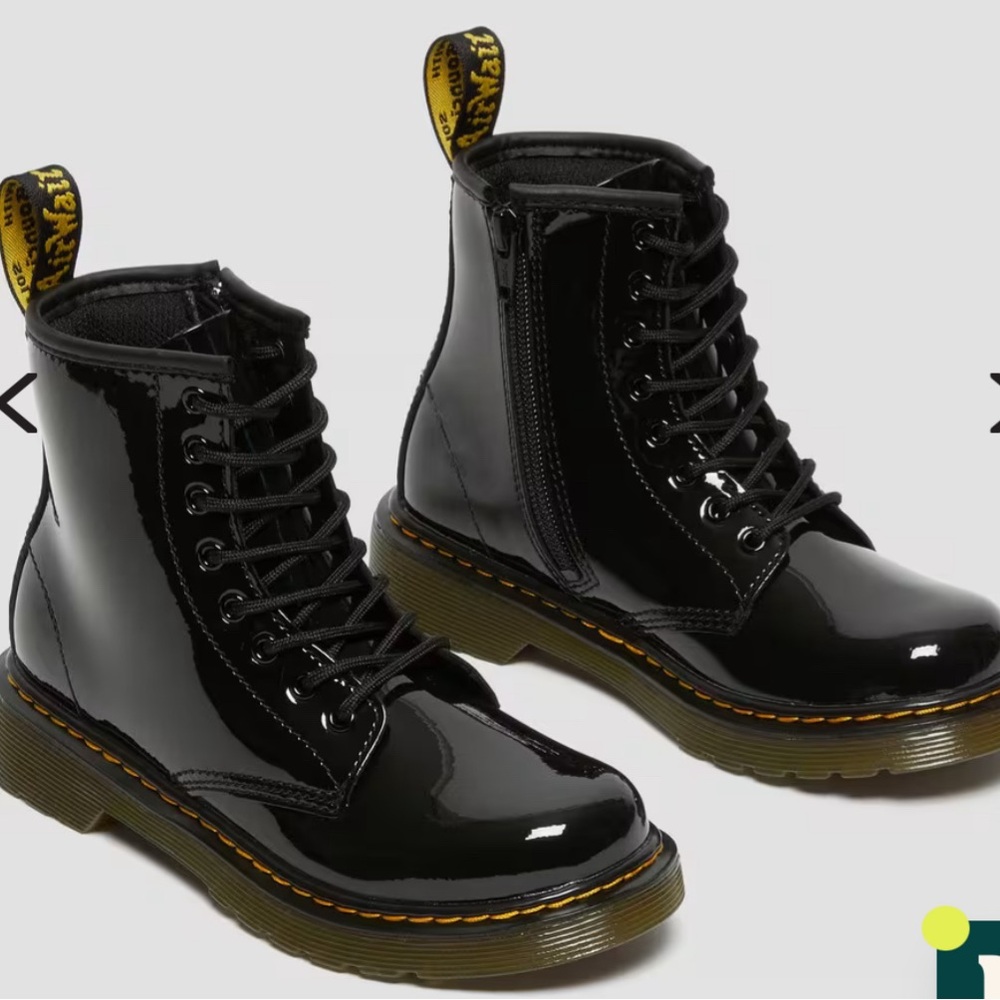 Dr. Marten’s Junior 1460 Patent Leather Lace Up Boots, Kids Size 2